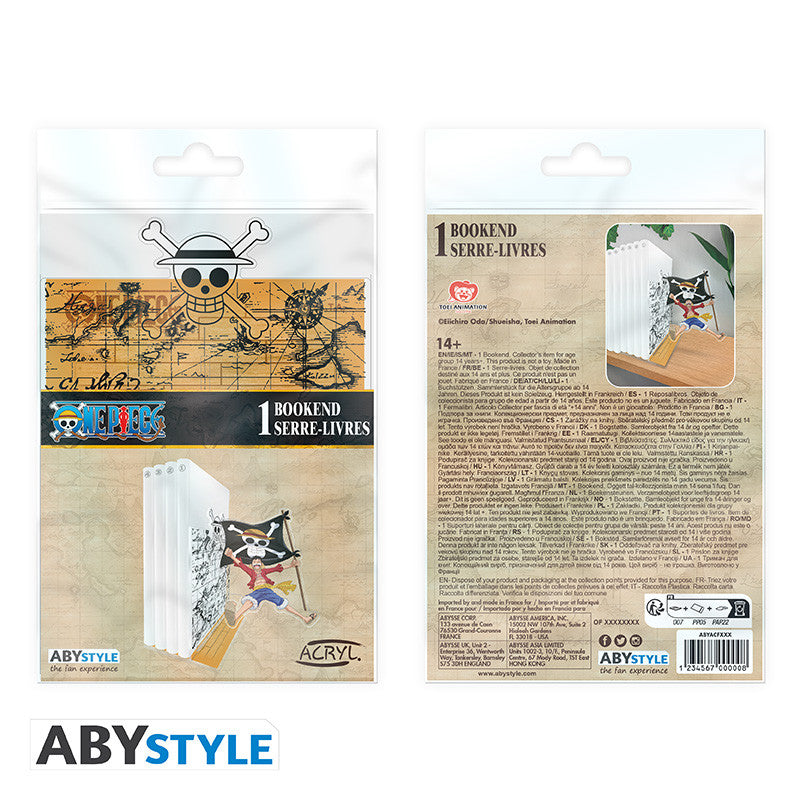 ONE PIECE – Acryl-Buchstützen® – Luffy und seine Flagge